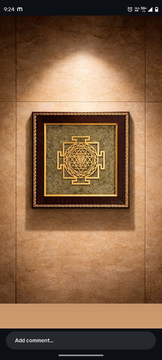 Sree Yantra Pyrite Phota Frame